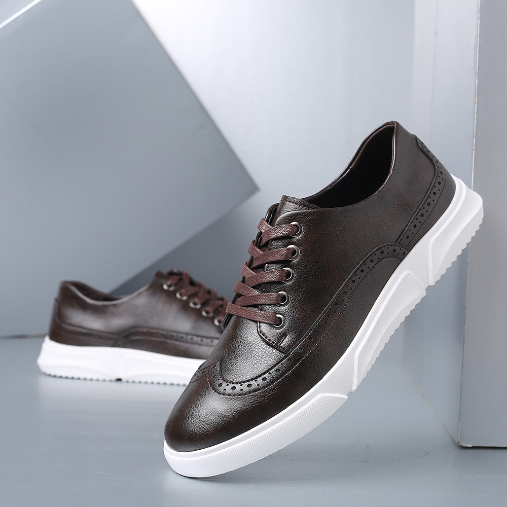 Mens Breathable Casual Lace-Up Shoes