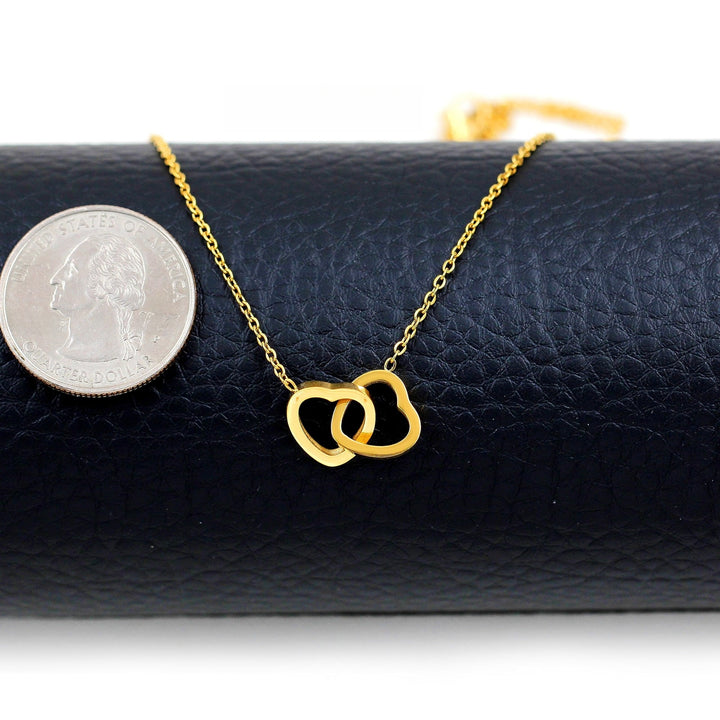 EverTwine™ Double Heart Rotating Necklace Gift Set