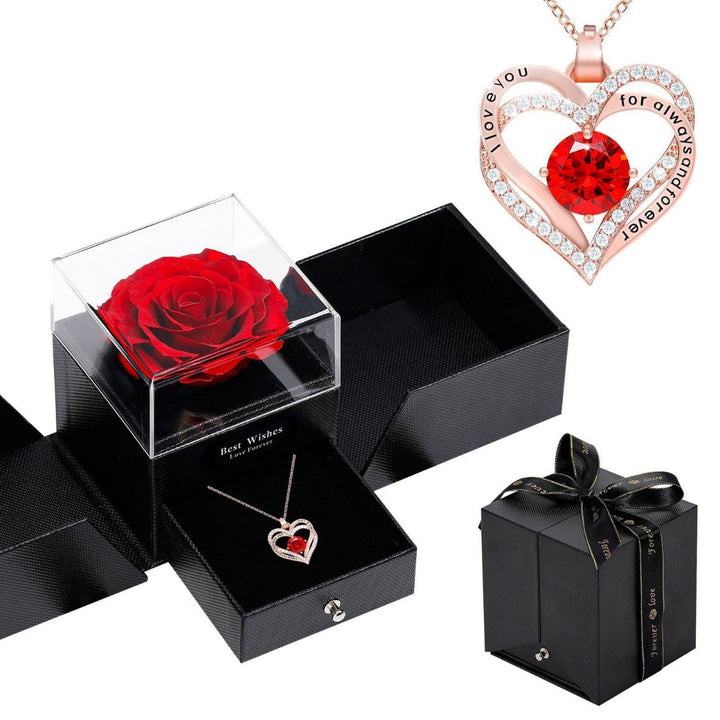 EternaLove™ Double Heart Necklace Gift Box Set