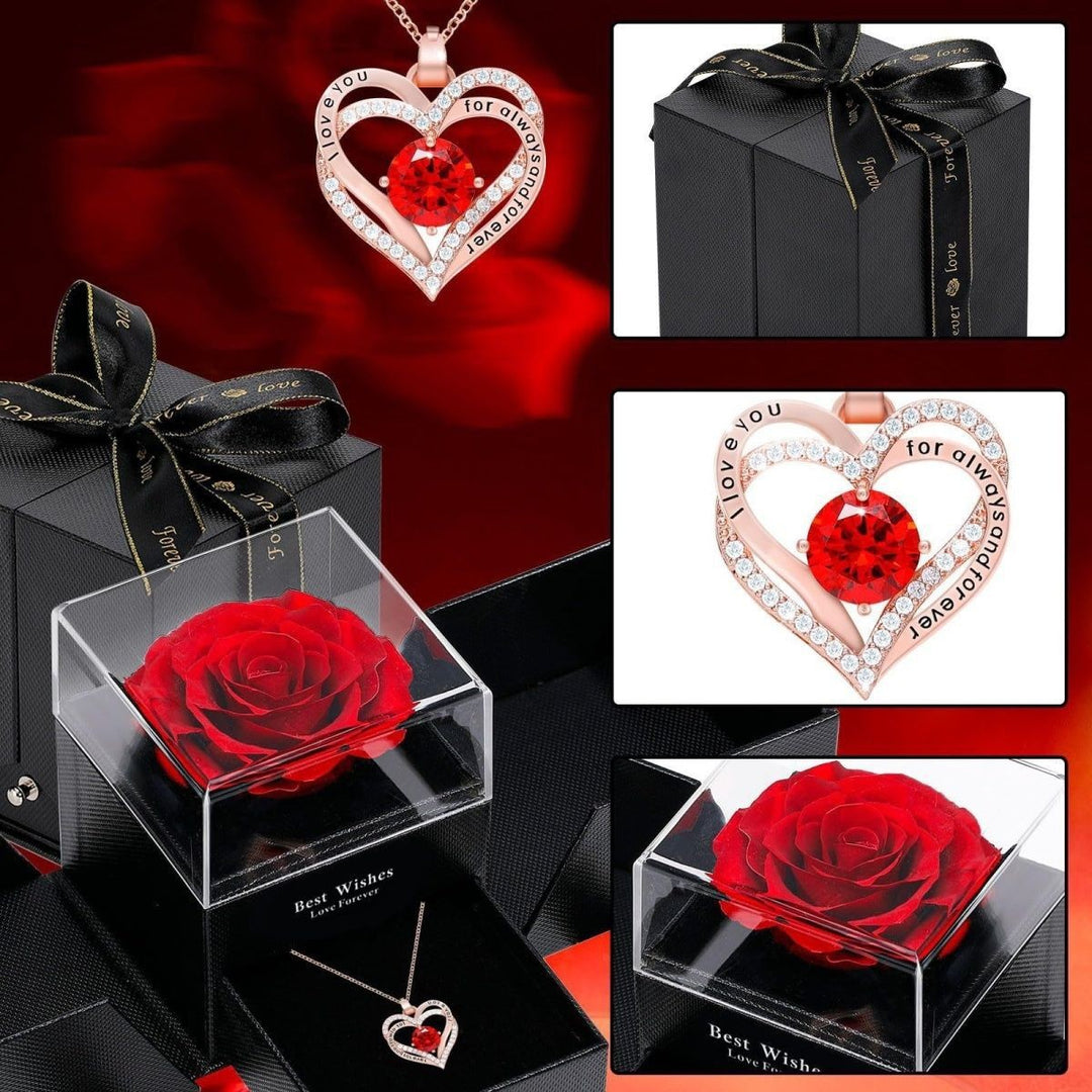 EternaLove™ Double Heart Necklace Gift Box Set