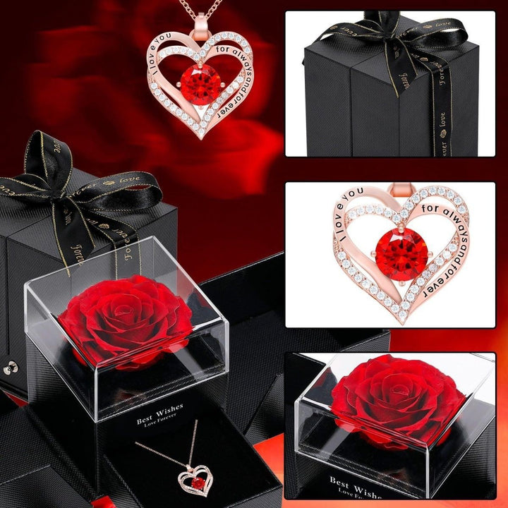 EternaLove™ Double Heart Necklace Gift Box Set
