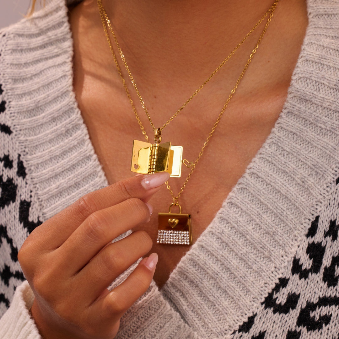 LoveLetter™ Heart Envelope Engraved Necklace