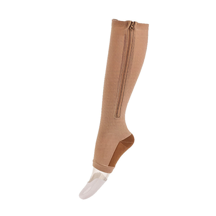 Zipper Compression Sports Socks