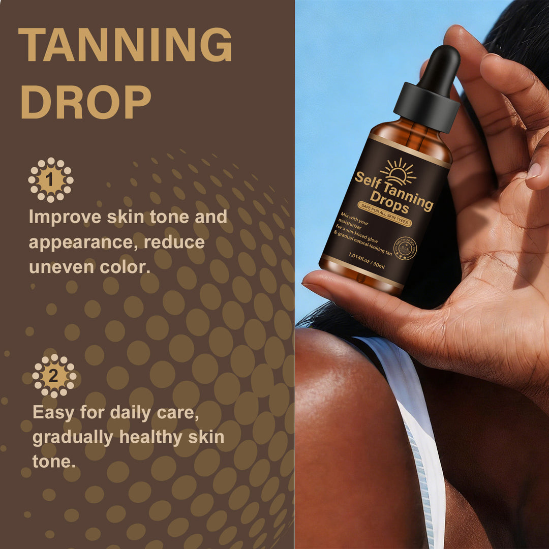 Lanemay Self-Tanning Drops 30ml Natural Glow for All Skin Types