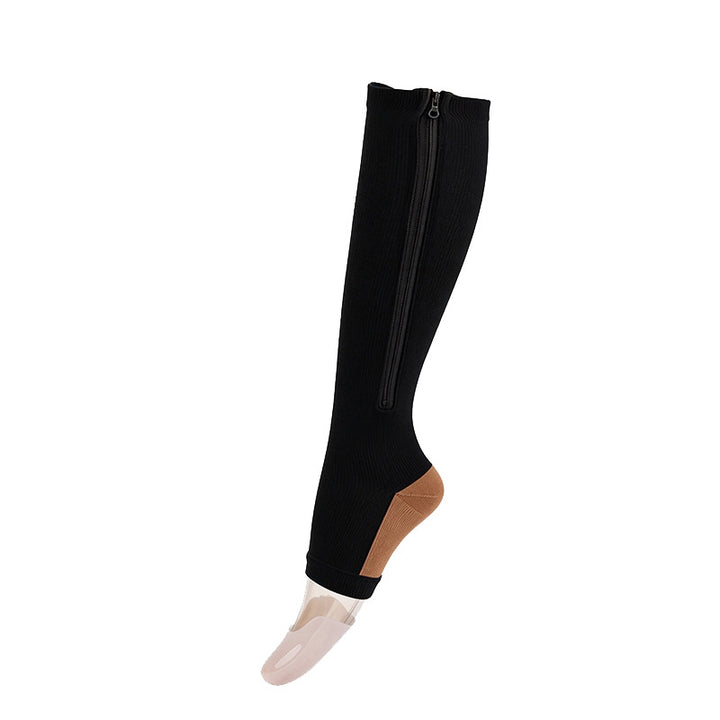 Zipper Compression Sports Socks