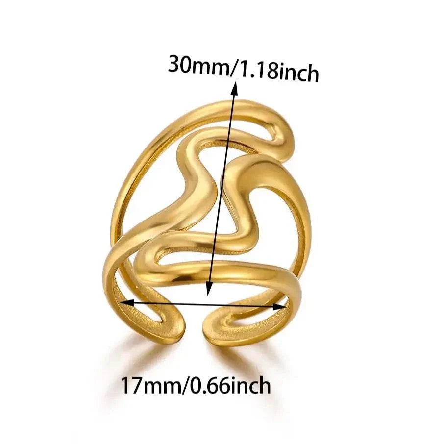Velora Twist Adjustable Ring