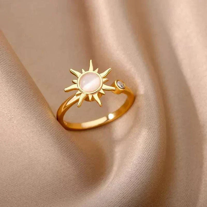  Gold Color Plated Stainless Steel Fashion Ring | Aurielle™