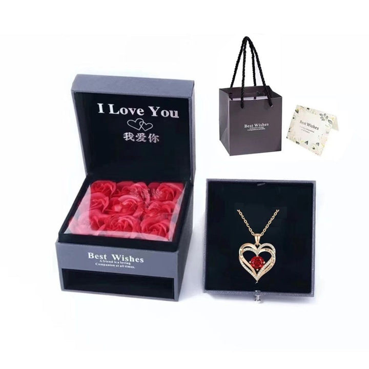 EternaLove™ Double Heart Necklace Gift Box Set