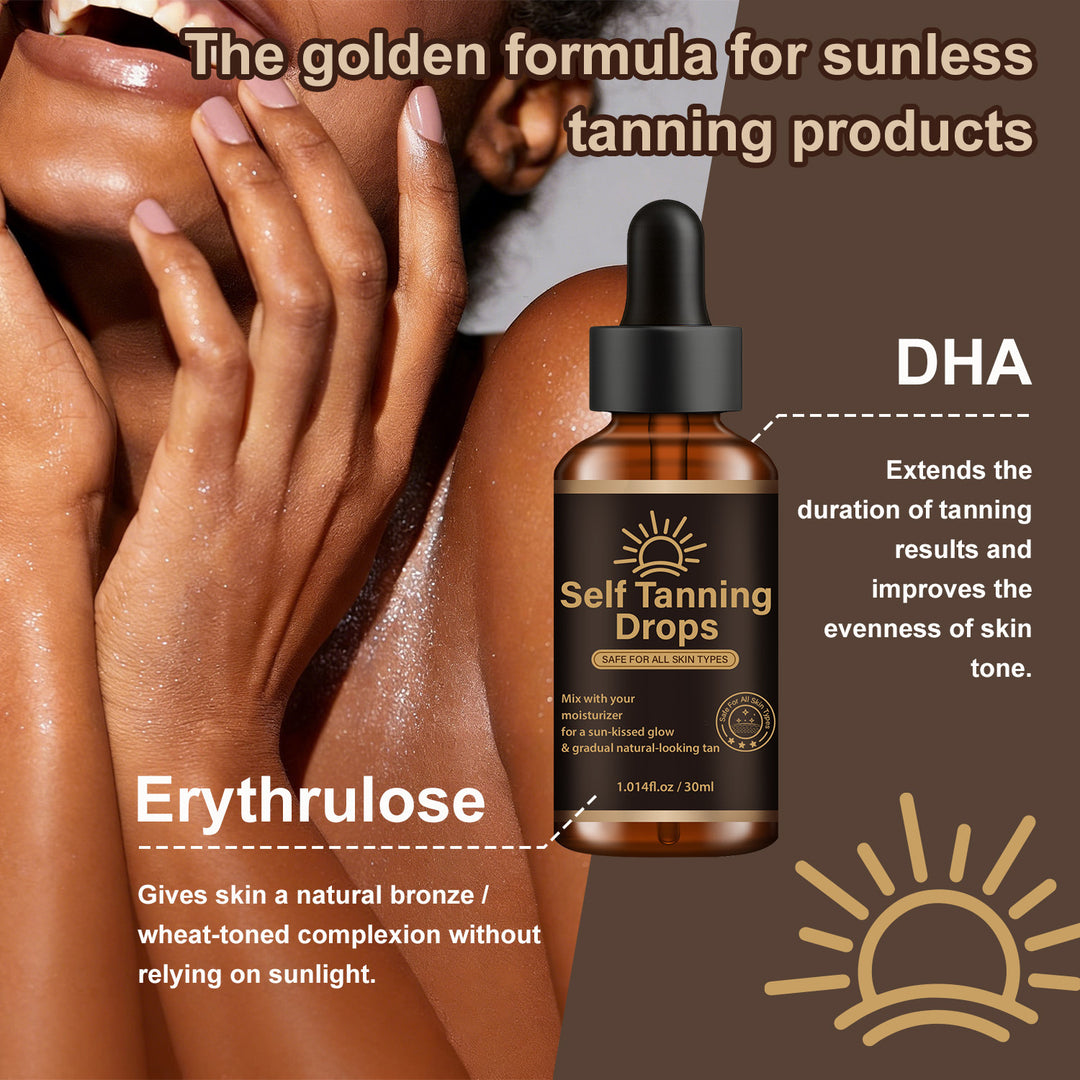 Lanemay Self-Tanning Drops 30ml Natural Glow for All Skin Types