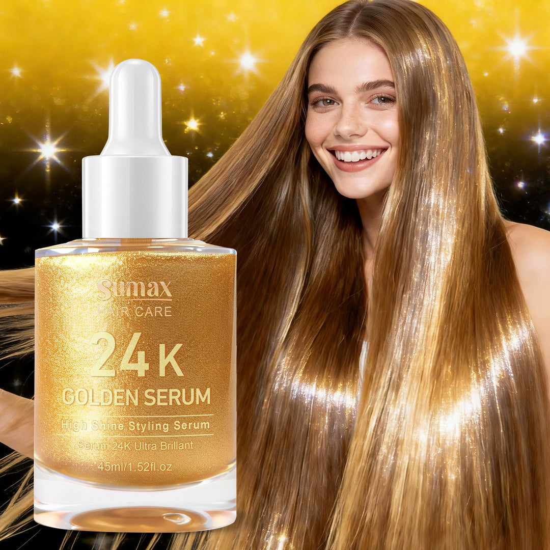 45ml Cylindrical Bottle 24K Hair Care Essence,