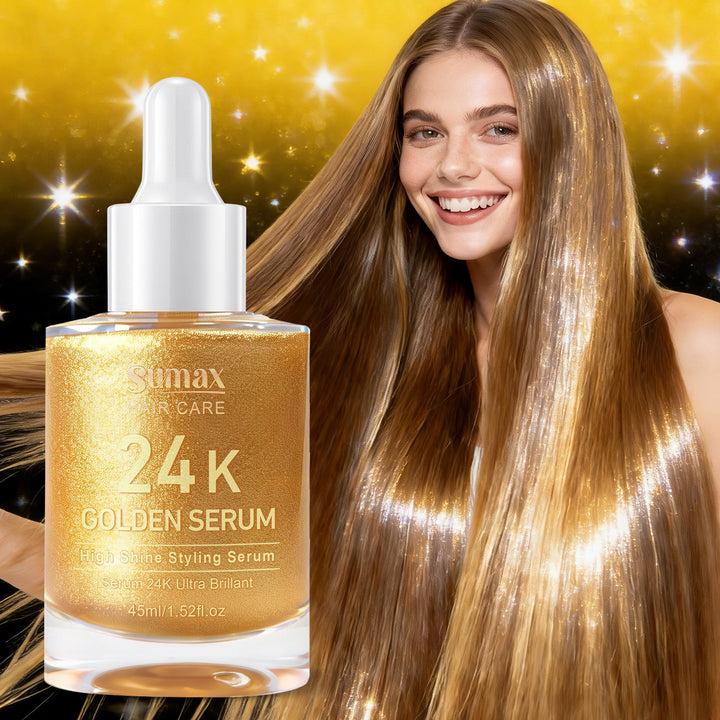 45ml Cylindrical Bottle 24K Hair Care Essence,