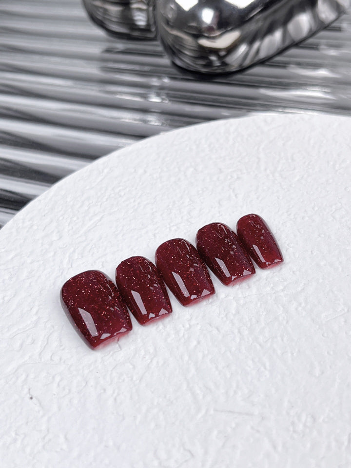Red Diamond Nail Art,