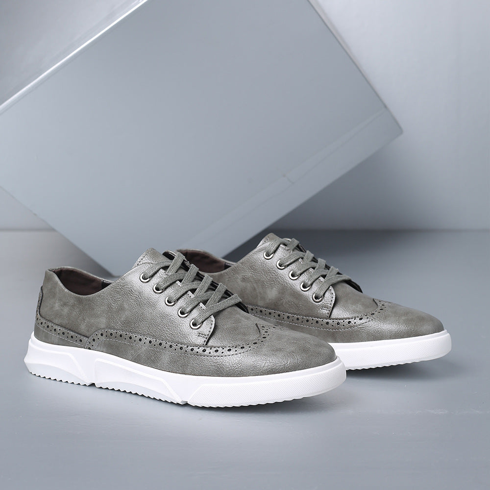 Mens Breathable Casual Lace-Up Shoes