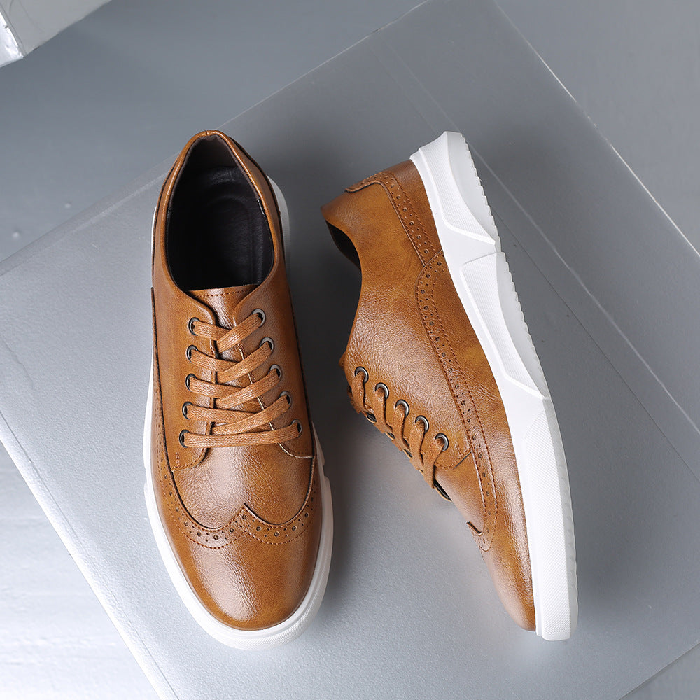 Mens Breathable Casual Lace-Up Shoes
